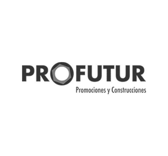Logotipo Profutur, promociones y construcciones